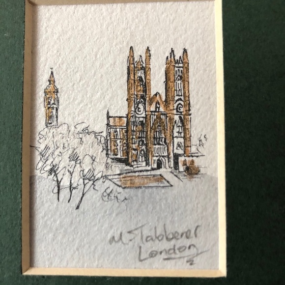 Original Ink - Westminster Abbey by M Tabbener - Picture 3 of 5